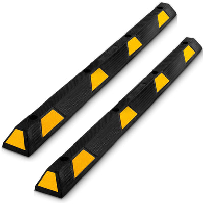 Pyle 72" Car/Truck Vehicle Driveway Parking Wheel Stop Block (2 Pack) (Open Box) - VMInnovations