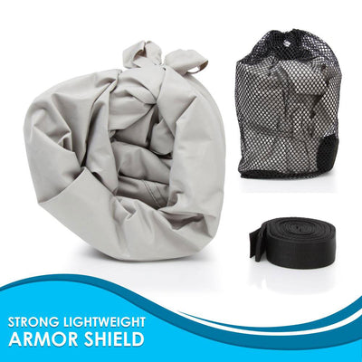 Pyle Armor Shield Universal 118 to 126 Inch Jetski Trailer/Storage Cover (2 Pack)