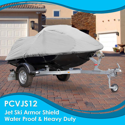 Pyle PCVJS12 Armor Shield Universal 118 to 126 Inch Jetski Trailer/Storage Cover