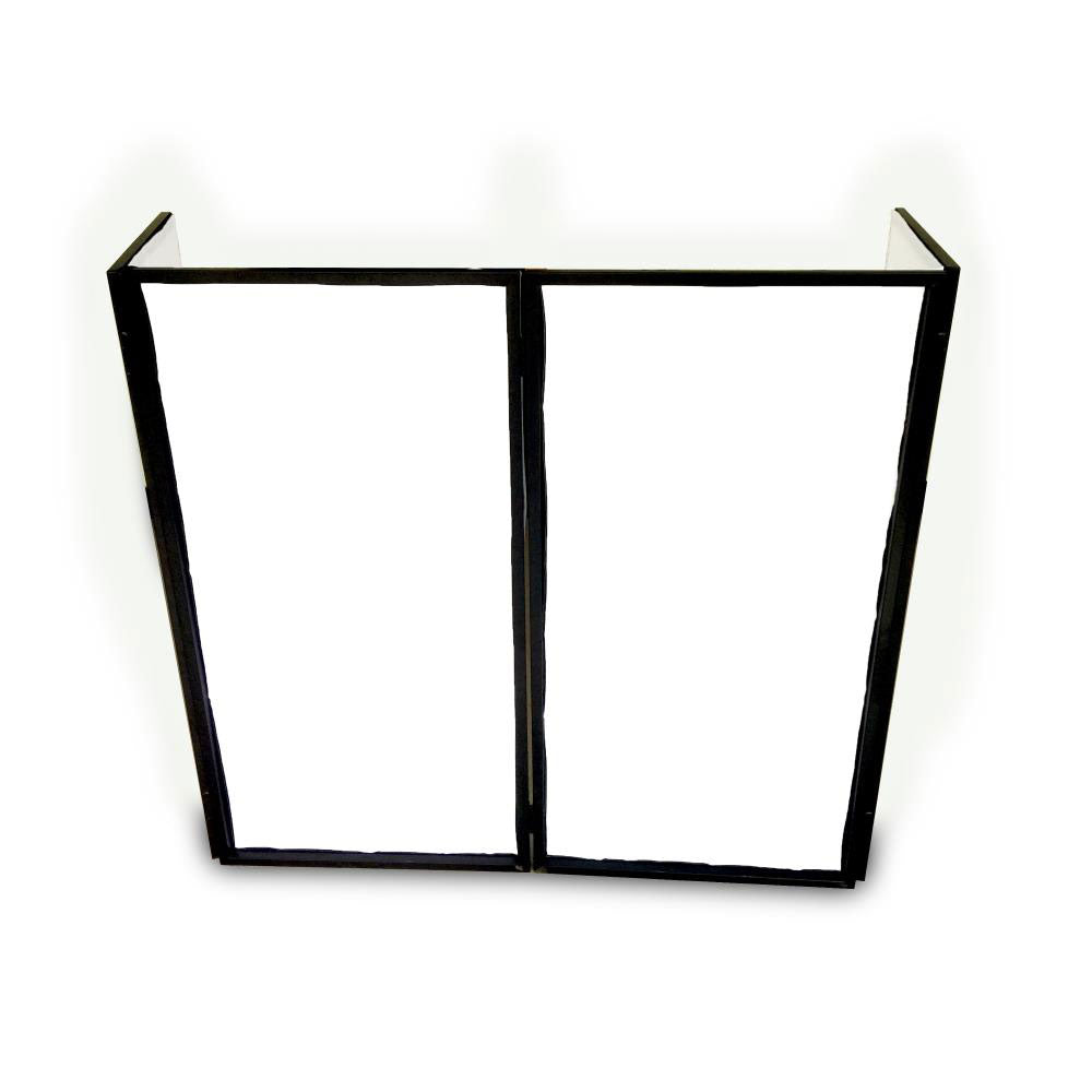 Pyle 24.2 x 48 x 46 Inch DJ Booth Stand Cover Screen Scrim Panel Facade (4 Pack)