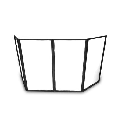 Pyle 24.2 x 48 x 46 Inch DJ Booth Stand Cover Screen Scrim Panel Facade (2 Pack)