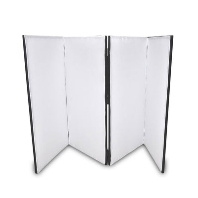 Pyle 24.2 x 48 x 46 Inch DJ Booth Stand Cover Screen Scrim Panel Facade (2 Pack)