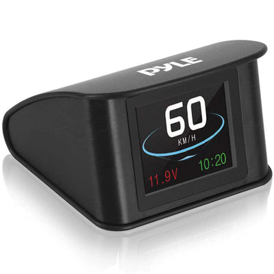 Pyle Mini 2.6 Inch Universal Vehicle Car HUD Dashboard Heads Up Display (4 Pack)