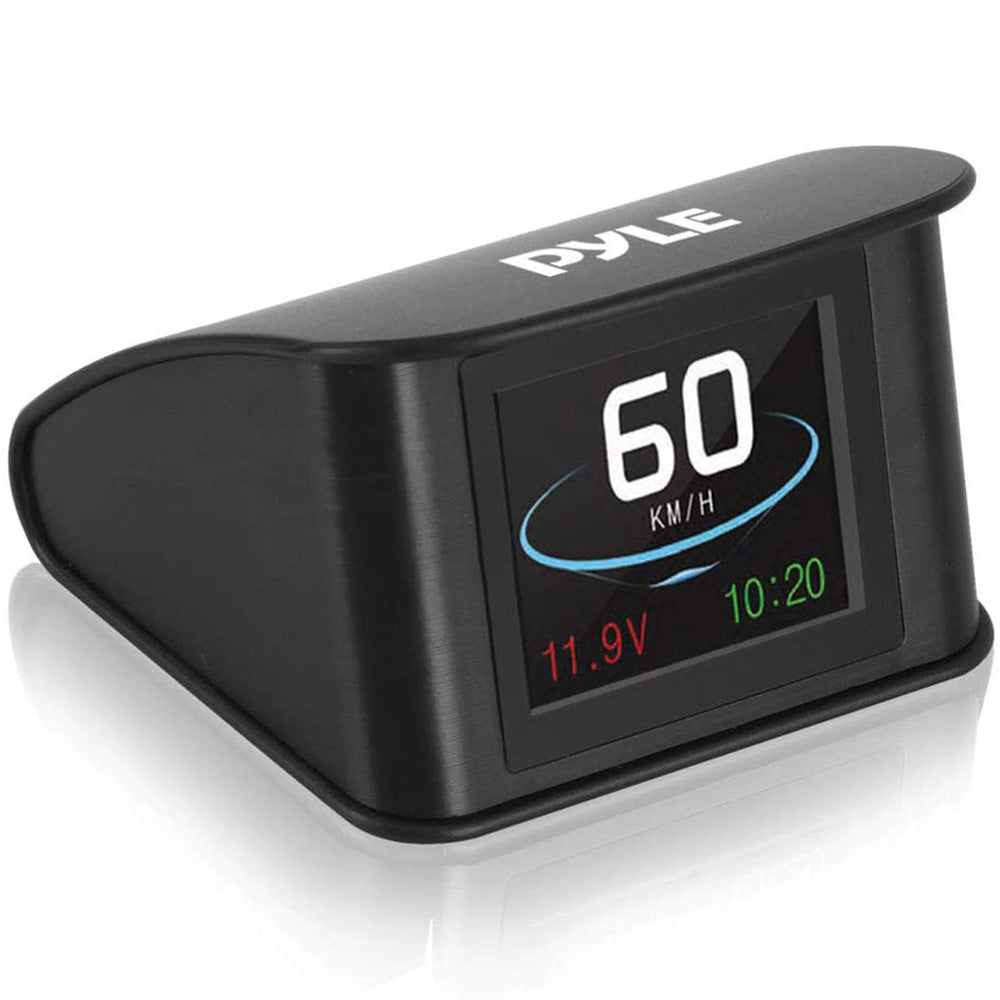 Pyle Mini 2.6 Inch Universal Vehicle Car HUD Dashboard Heads Up Display (2 Pack)