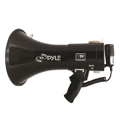 Pyle Pro PMP53IN 50W 1700 Yard Sound Range Portable Bullhorn Megaphone, Black