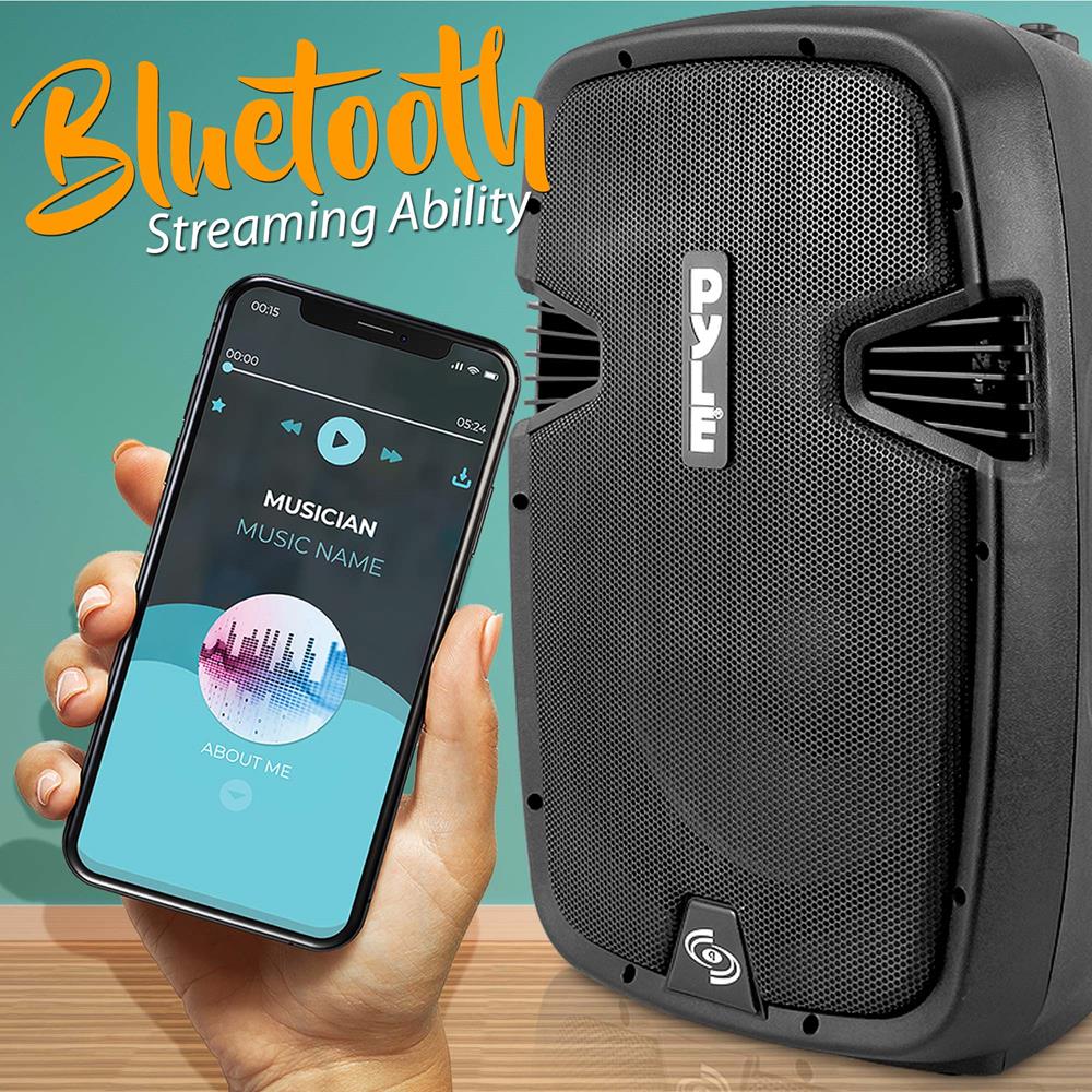 Pyle Pro 1000W Portable Bluetooth PA Speaker System with Microphone (Open Box)