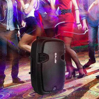 Pyle PPHP1599WU Portable Bluetooth PA Loud Speaker System with Wireless Mics