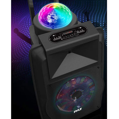 Pyle Portable 700W Wireless Speaker DJ Karaoke Machine Fun LED Lights (Open Box)