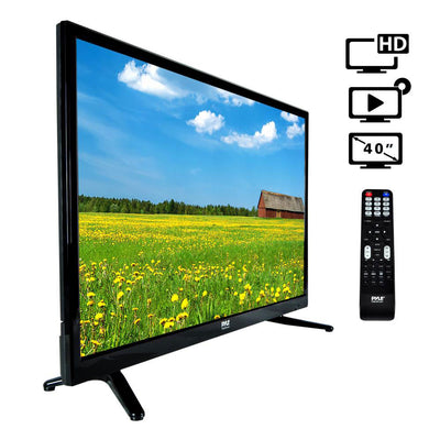 Pyle 40 Inch Widescreen 1080p LED HD TV Television w/ CD/DVD Player (For Parts)