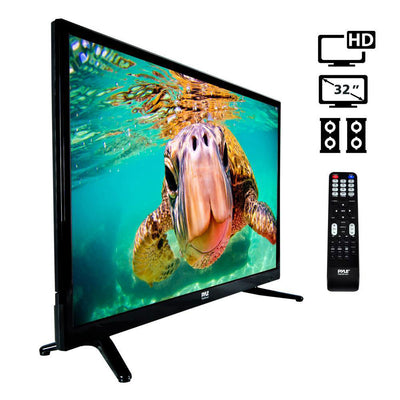 Pyle 32 Inch Widescreen 1080p LED HD TV Television w/ Stereo Speakers (2 Pack)