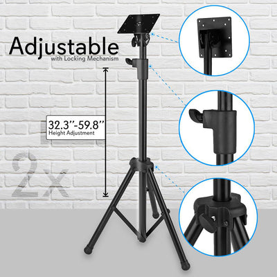 Pyle Tripod Flat Panel TV Mount Stand for 32 Inch Televisions (2pk) (Open Box) - VMInnovations
