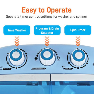 Pyle Portable Compact Mini Top Load Washing Machine and Spin Dryer Unit (Used) - VMInnovations