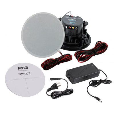 Pyle Dual 5.25" 240W In Wall/Ceiling Bluetooth Home Audio Speaker Kit (4 Pack)