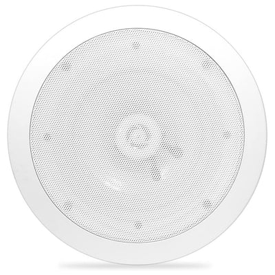 Pyle 6.5" 300W 2-Way Indoor/Outdoor Waterproof Ceiling Speaker, White (8 Pack)