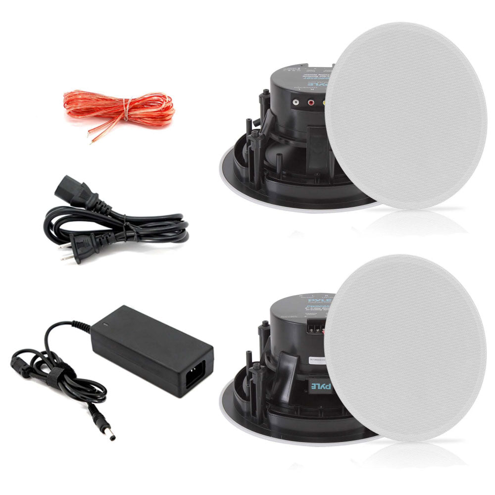 Pyle Dual 8 Inch 360W In Wall/Ceiling Bluetooth Home Audio Speaker Kit(Open Box) - VMInnovations