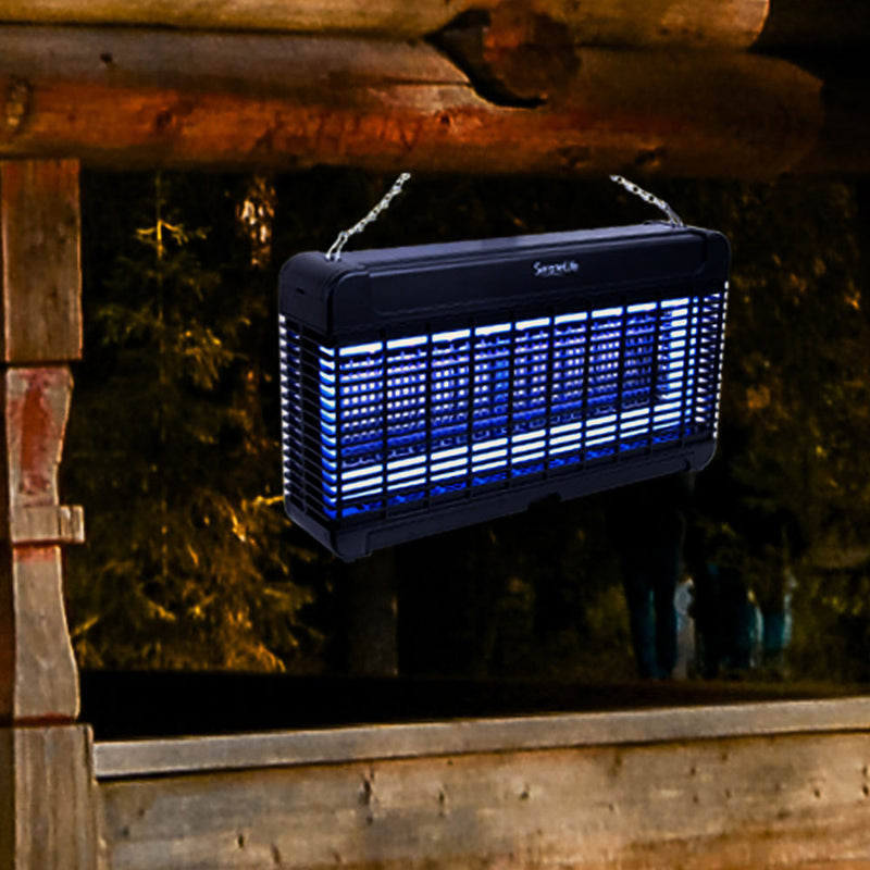 SereneLife PSLBZ56 Indoor Electric UV Lamp Bug Zapper Pest Control Trap (4 Pack)