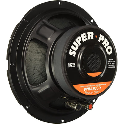 Pyramid PW848USX 8 Inch 350W 8 Ohm High Performance Car Audio Subwoofer Speaker