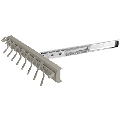 Rev-A-Shelf Sidelines CSWTRSL-14-SN-1 14 Inch Swivel Tie Rack, Satin Nickel