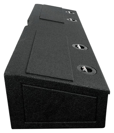 QPower QBFORDFF09408 8 Inch Quad Port Subwoofer Box for Ford F150 and F250/350