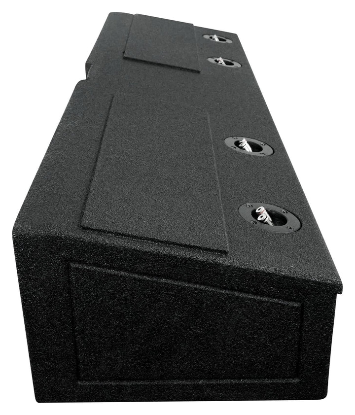 QPower QBGMCFF0740 8 Inch Quad Port Subwoofer Box for GMC and Chevy Crew Cab