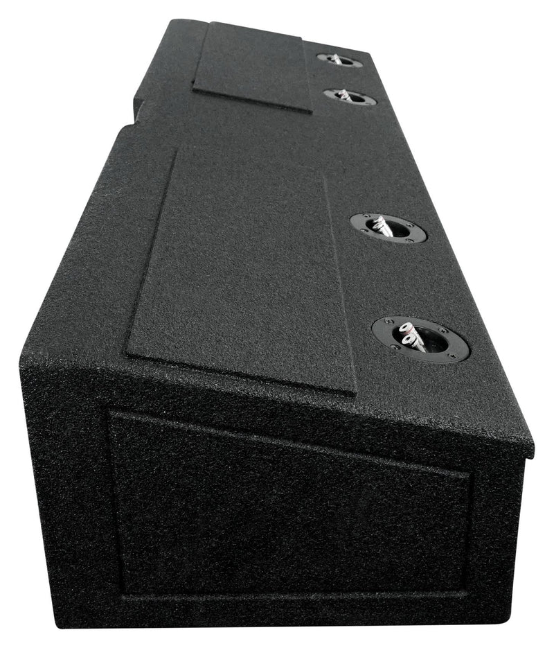 QPower 8 Inch Quad Port Subwoofer Box for GMC and Chevy Crew Cab (Open Box)