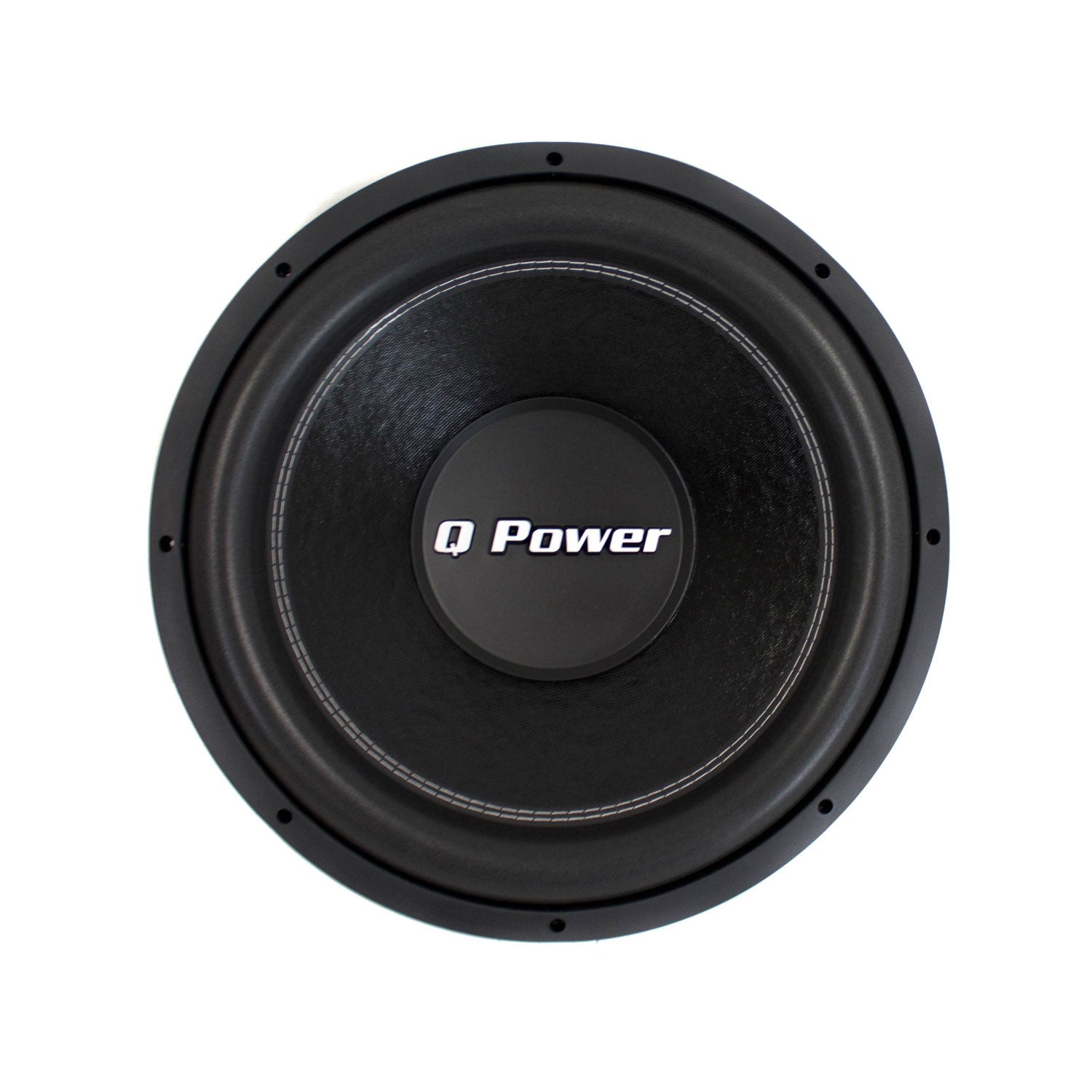 QPower Dual Port 12 Inch Vented Subwoofer Box and 1700 Watt Subwoofer (2 Pack)