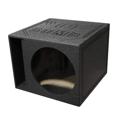 QPower QBOMB15HP Single 15" Vented Side Ported Speaker Enclosure Box (Open Box)