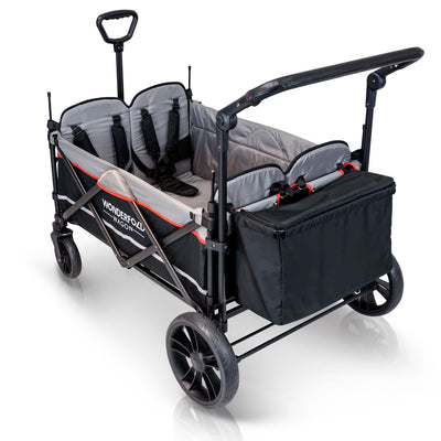 WONDERFOLD 4-Passenger Stroller Wagon with Canopy and 5-Point Harness (Open Box)
