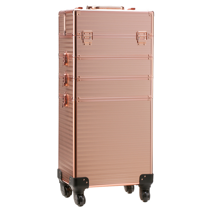 Channcase 4in1 Professional Makeup Trolley Cart w/ Wheels, Rose Gold (For Parts)