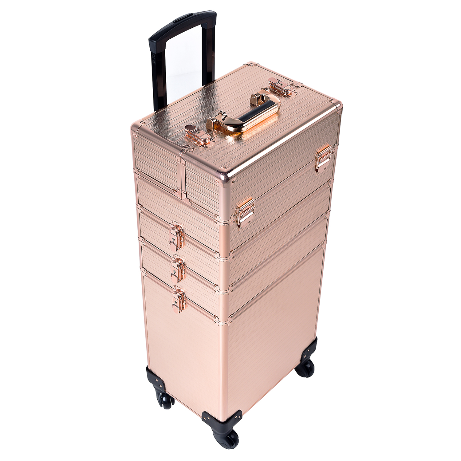 Channcase 4in1 Professional Makeup Trolley Cart w/ Wheels, Rose Gold (For Parts) - VMInnovations