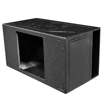 QPower Durable Single 15" Side-Vented L7 Square Subwoofer Speaker Box (Used) - VMInnovations