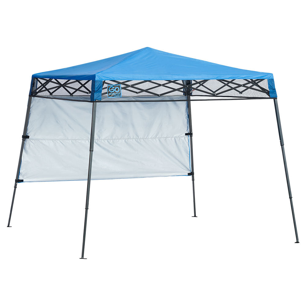Quik Shade Go Hybrid 6 x 6 Foot Compact Slant Leg Pop Up Canopy, Blue (Used)