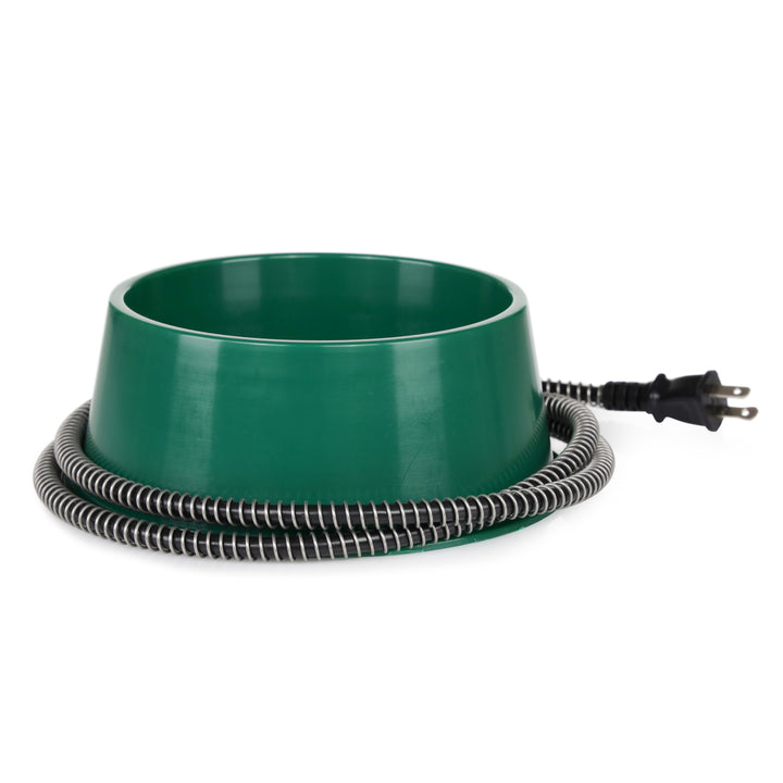 Farm Innovators 1 Quart Electric Heated Pet Water Bowl, 25W, Green (Open Box) - VMInnovations