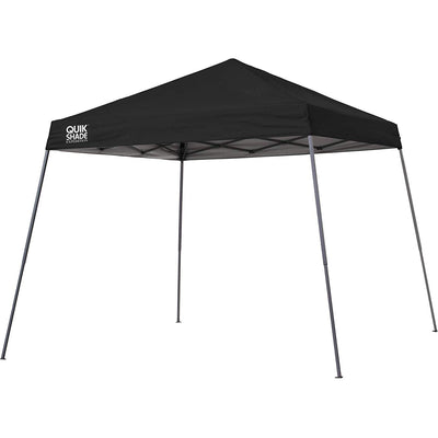 Quik Shade 10'x10' Instant Pop Up Outdoor Canopy Tent Shelter, Black (For Parts)