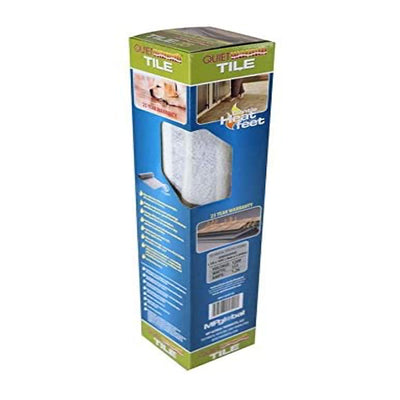 QuietWarmth 3 x 5 120 Volt Electric Floating Floor Mat Heating System, Cream