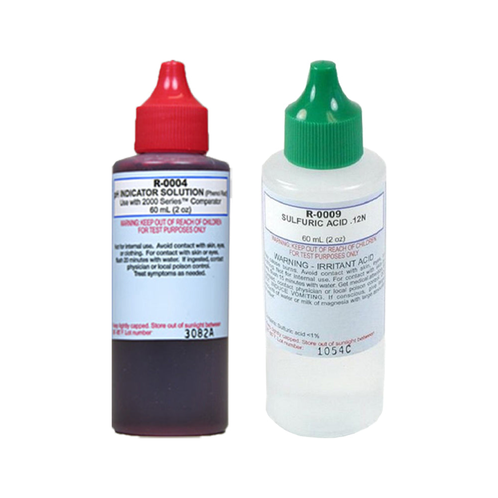 Taylor R-0004 Pool 2 Oz pH Indicator & R0009 2 Oz Refill Bottle - VMInnovations
