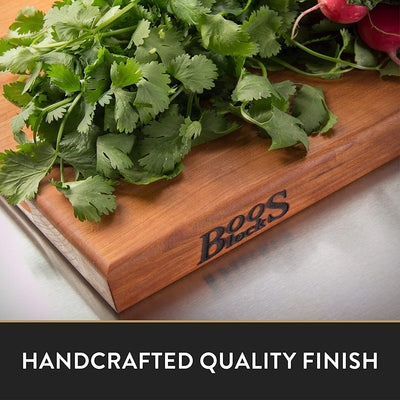 John Boos 18 Inch Cutting Board Block Bundle w/ Natural Moisture Cream (3 Pack)