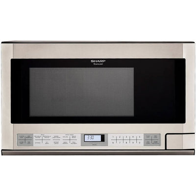 Sharp R1214T 1.5 Cubic Foot Over The Counter Microwave (Used)
