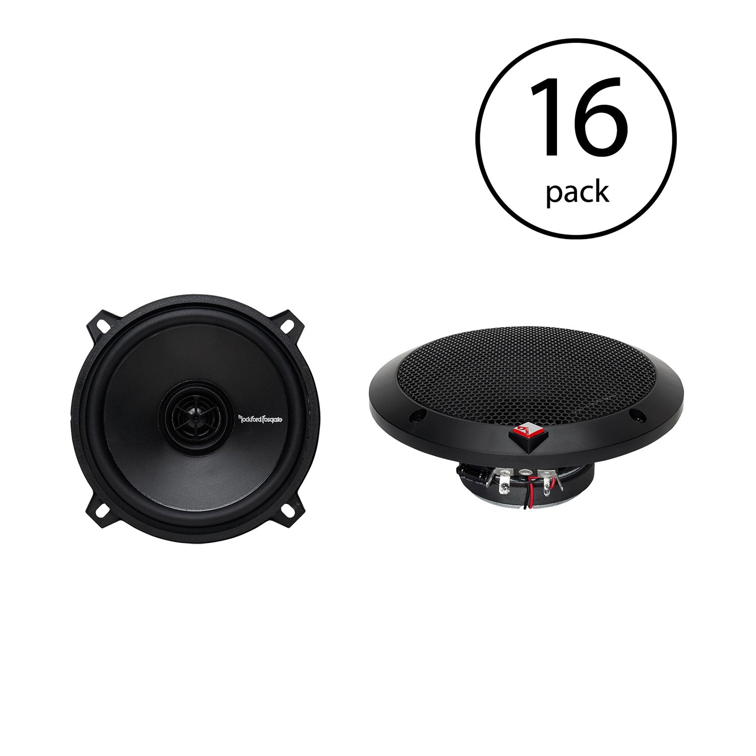 Rockford Fosgate R1525X2 5.25" 2-Way Coaxial Car Audio Speakers, Pair (16 Pack)