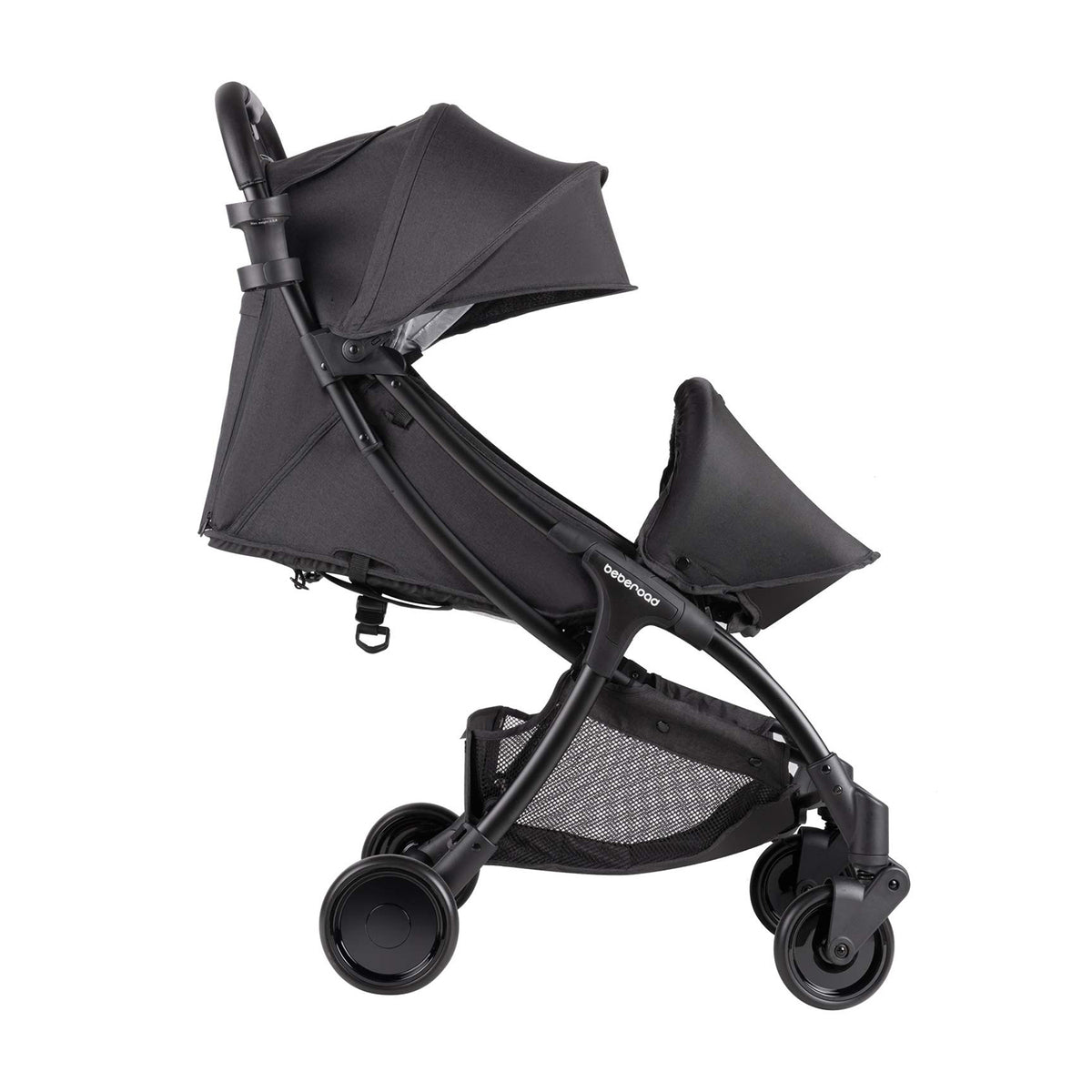 Beberoad R2 Ultra Light Baby Newborn Stroller with Waterproof Canopy, Dark Gray