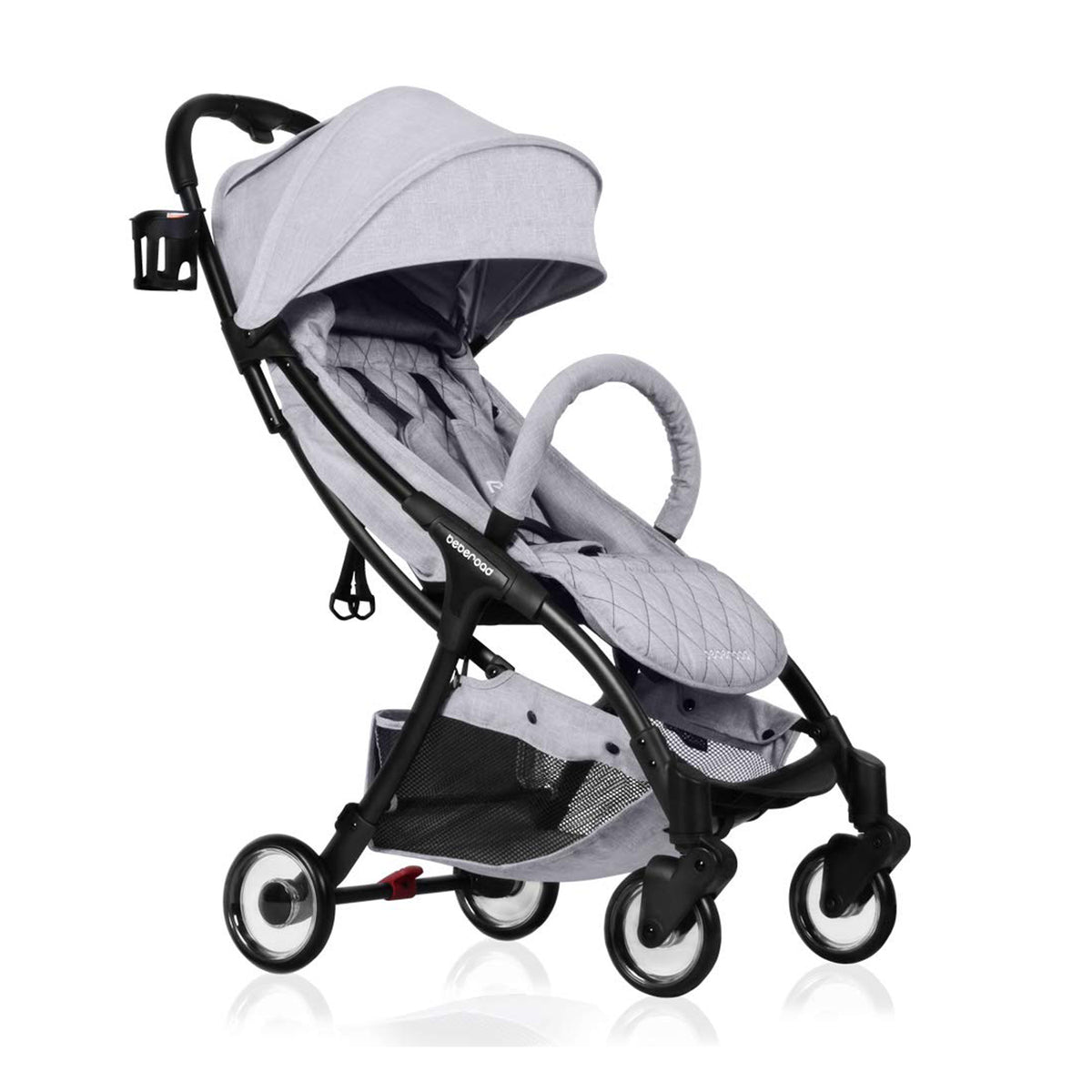 Beberoad Universal Mosquito Net, Black & Ultra Lightweight Stroller, Light Grey