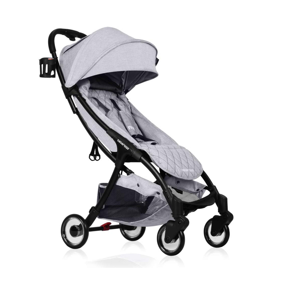 Beberoad Rider Baby Stroller Glider & R2 Ultra Lightweight Stroller, Light Grey - VMInnovations