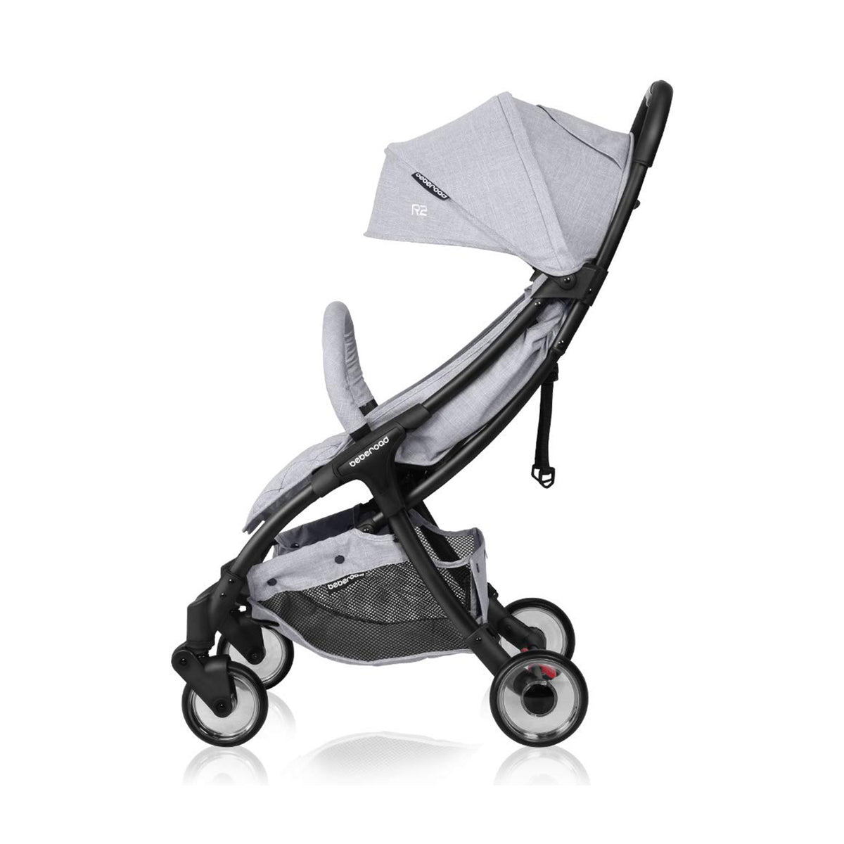 Beberoad R2 Ultra Lightweight Baby Newborn Stroller w/ Waterproof Canopy, Grey - VMInnovations