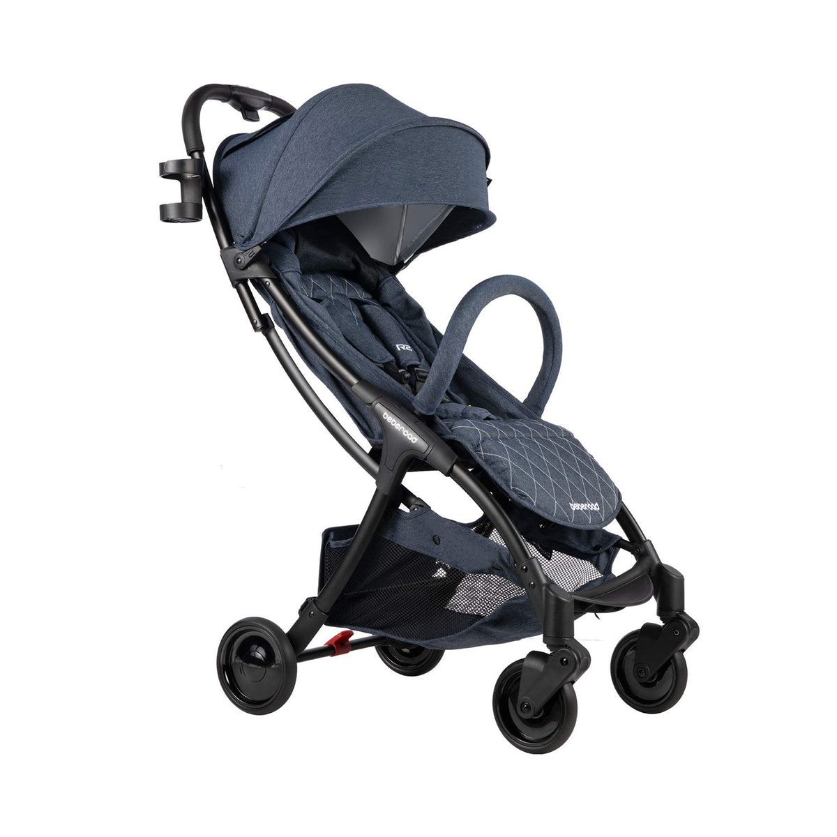 Beberoad R2 Ultra Lightweight Baby Newborn Stroller with Canopy, Jeans Blue - VMInnovations
