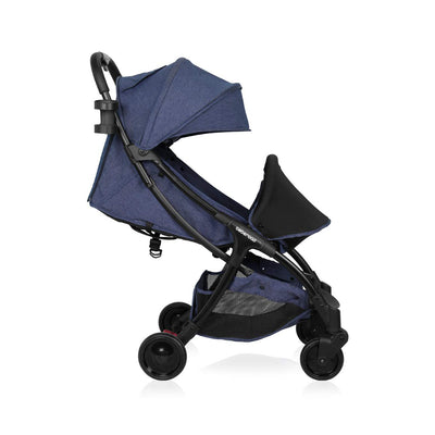 Beberoad R2 Ultra Lightweight Baby Newborn Stroller with Canopy, Jeans Blue - VMInnovations
