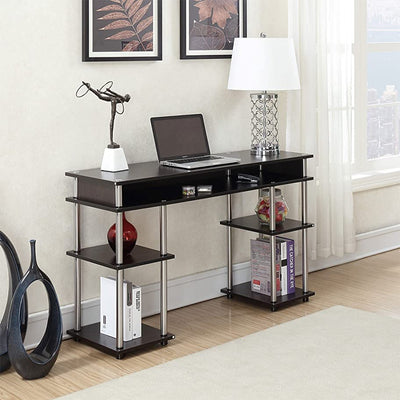 Convenience Concepts Dorm Home Office Student Desk, Espresso Finish (For Parts)