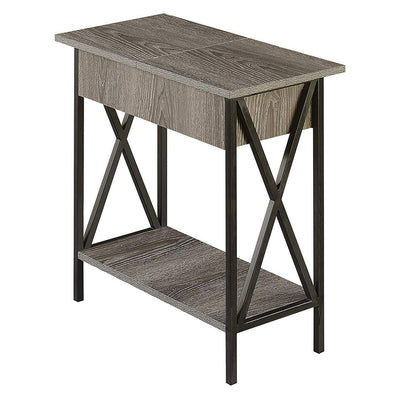 Convenience Concepts Tuscon Flip Top End Table with Charging Station (Used)