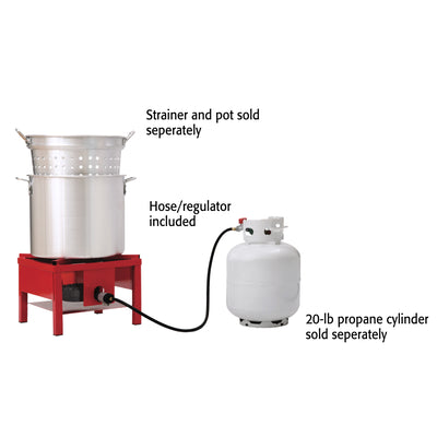 Martin 65,000 BTU Portable Outdoor Propane Cooker Stand with 4 In Hose (Damaged)