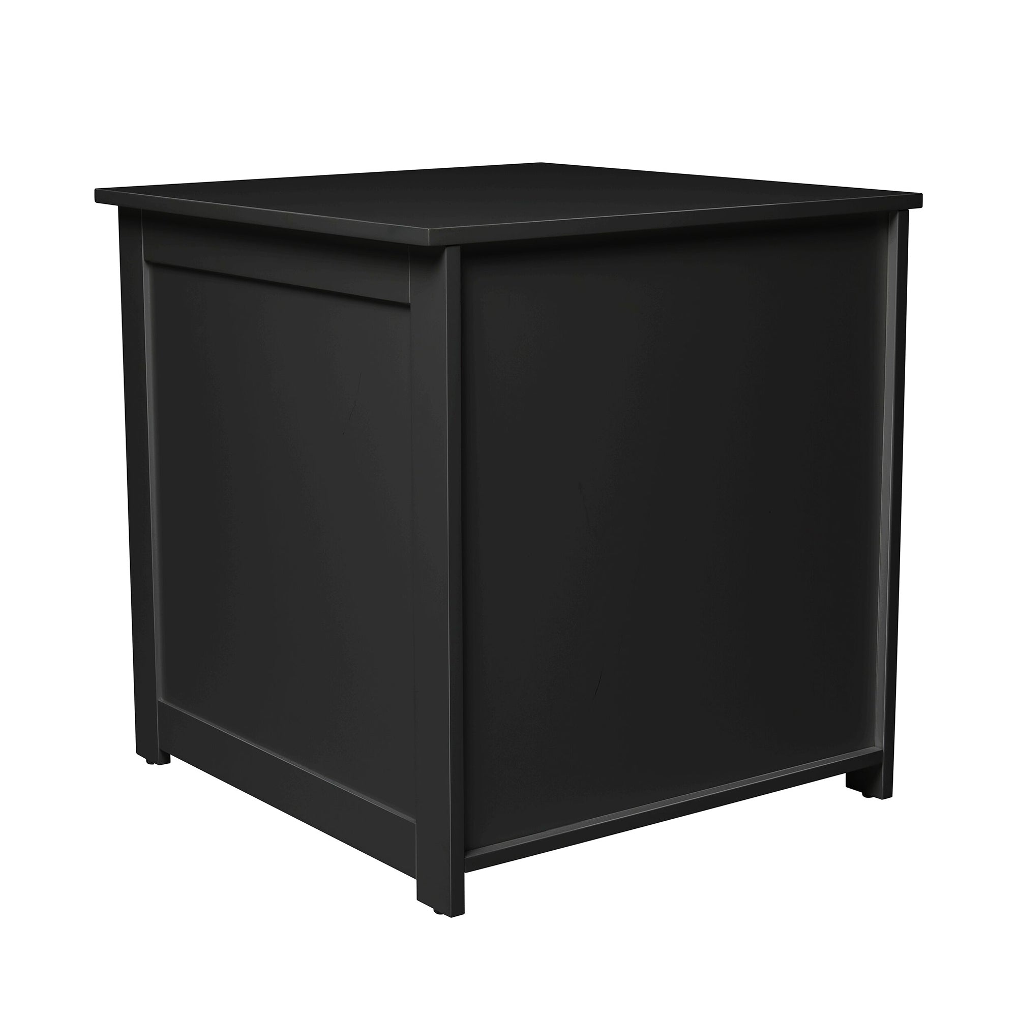 Merry Products Pet Cat Washroom Bench Box with Removable Partition Wall, White + zoovilla Kitty Litter Loo Indoor Hidden Litter Box Furniture Enclosure, Black - VMInnovations