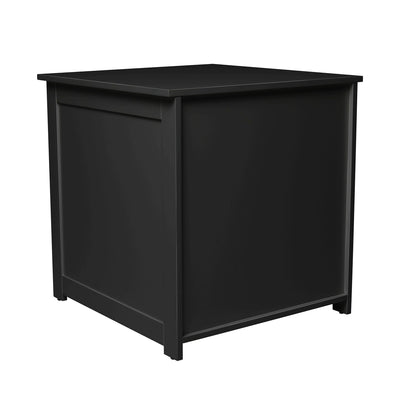 Merry Products Pet Cat Washroom Bench Box with Removable Partition Wall, White + zoovilla Kitty Litter Loo Indoor Hidden Litter Box Furniture Enclosure, Black - VMInnovations